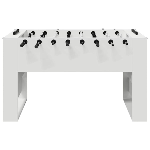 Tischfußballtisch Weiß 146,5 cm
