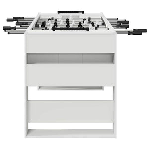 Tischfußballtisch Weiß 146,5 cm