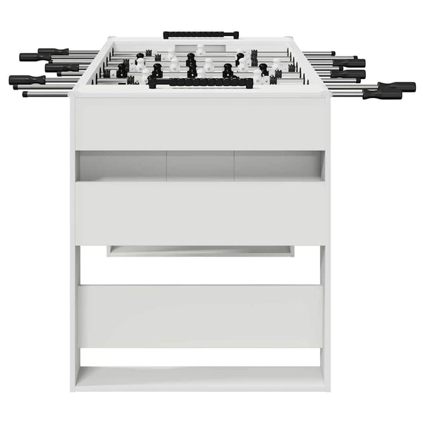 Tischfußballtisch Weiß 146,5 cm