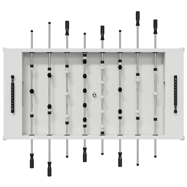 Tischfußballtisch Weiß 146,5 cm