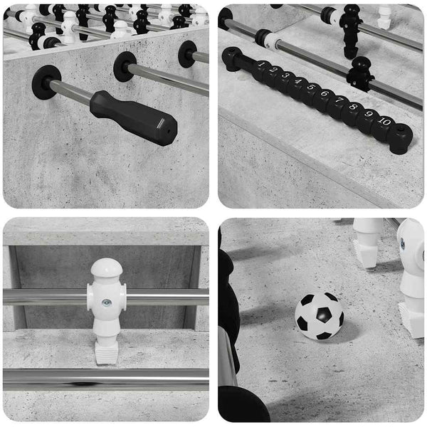Tischfußballtisch Betongrau