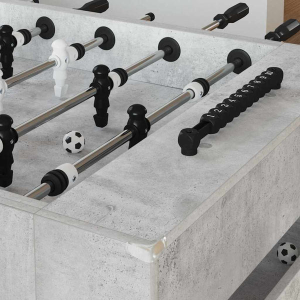 Tischfußballtisch Betongrau