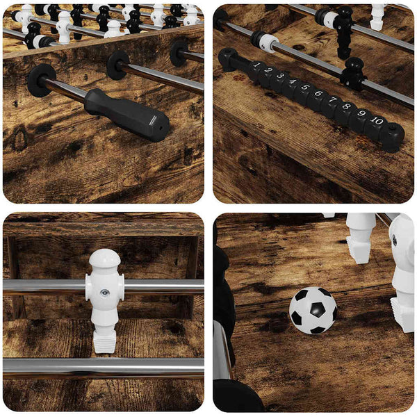 Tischfußballtisch Geräucherte Eiche