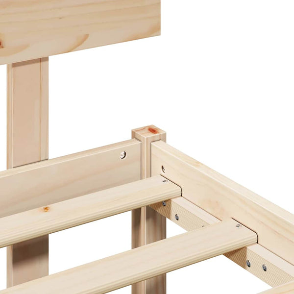 Bettrahmen Kiefer Natur 75x190 cm