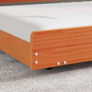Bettgestell Braun 90x200 cm Kiefer Massivholz