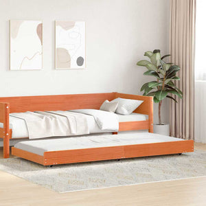 Bettgestell Braun 90x200 cm Kiefer Massivholz