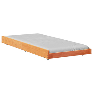 Bettgestell Braun 90x200 cm Kiefer Massivholz