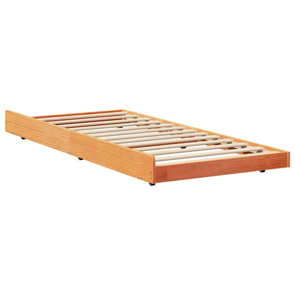 Bettgestell Braun 90x200 cm Kiefer Massivholz