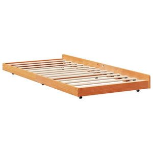 Bettgestell Braun 90x200 cm Kiefer Massivholz