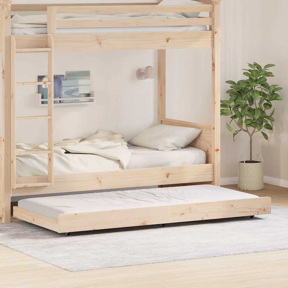 Bettgestell Braun 80x200 cm Kiefer Massivholz