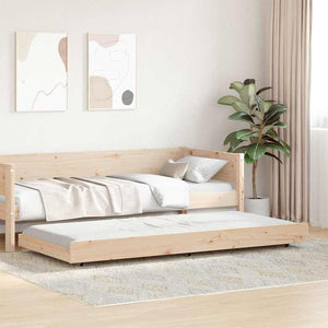 Bettgestell Braun 80x200 cm Kiefer Massivholz