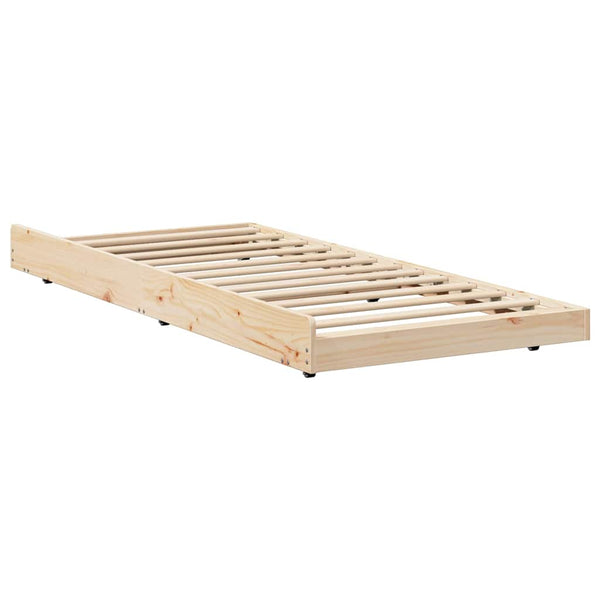 Bettgestell Braun 80x200 cm Kiefer Massivholz