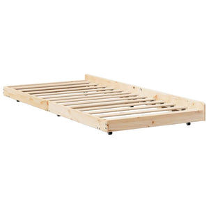 Bettgestell Braun 80x200 cm Kiefer Massivholz