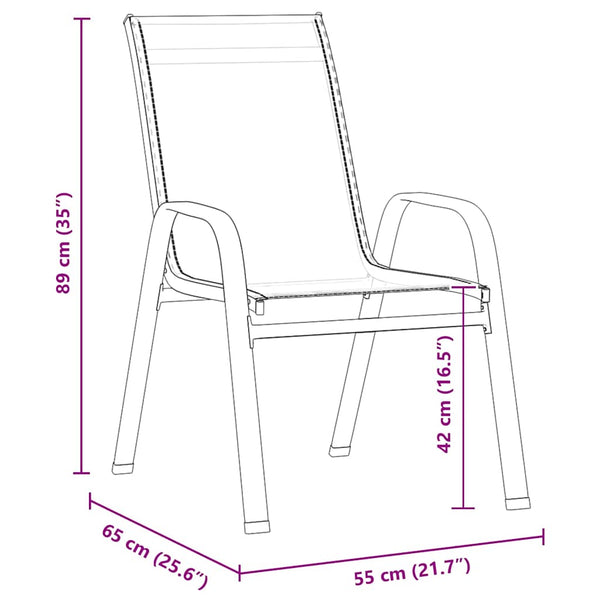 Garten Essgruppe 7-teilig Braun/Schwarz