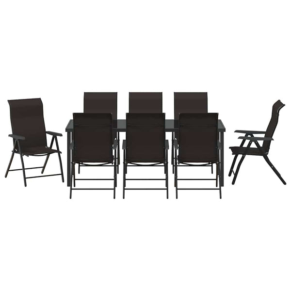 9-teilige Garten Essgruppe, Schwarzer Kaffee