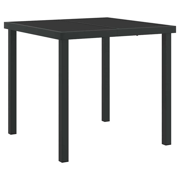 Gartenmöbel Set Grau Rattan 5-teilig