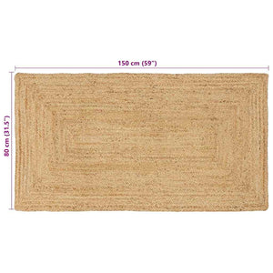 Rechteckiger Teppich 80 x 150 cm