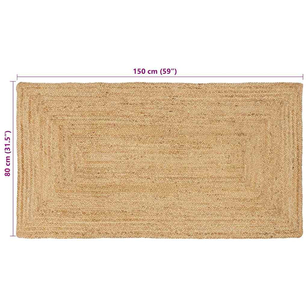 Rechteckiger Teppich 80 x 150 cm