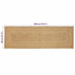 Rechteckiger Teppich 80 x 300 cm
