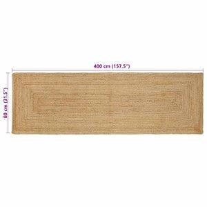 Rechteckiger Teppich 80 x 400 cm