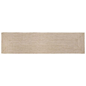 Jute Teppich Natur Weiß 60x400 cm