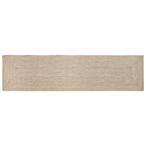 Jute Teppich Natur Weiß 60x400 cm