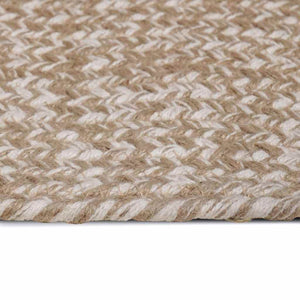 Jute Teppich Natur Weiß 80x150 cm