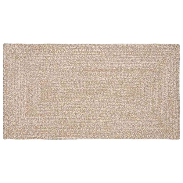 Jute Teppich Natur Weiß 80x150 cm
