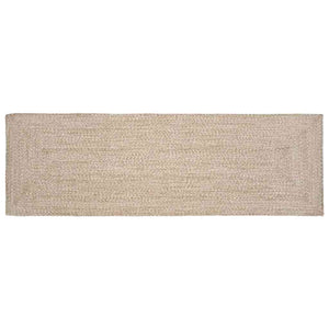 Jute Teppich Natur Weiß 80x300 cm