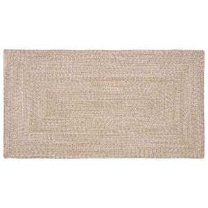 Jute Teppich Natur Weiß 100x200 cm