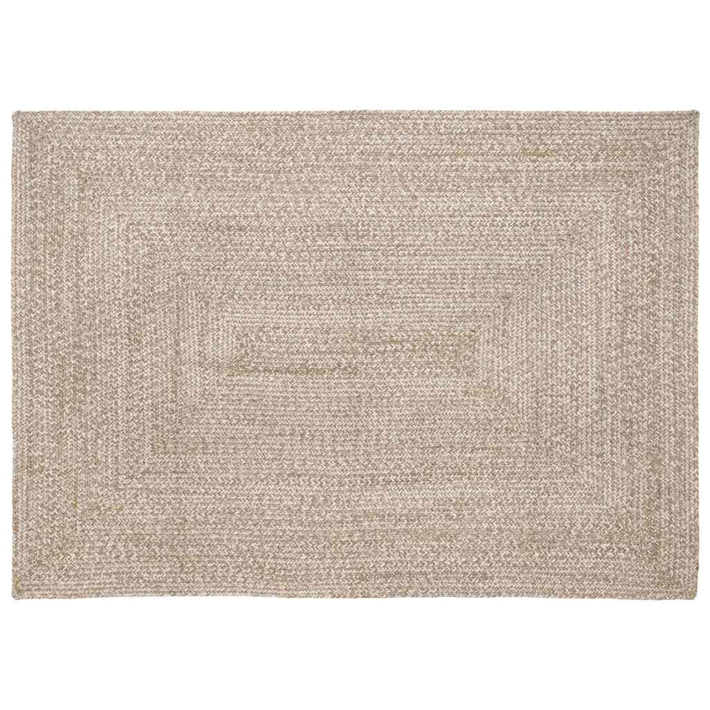 Jute Teppich Natur Weiß 140x200 cm