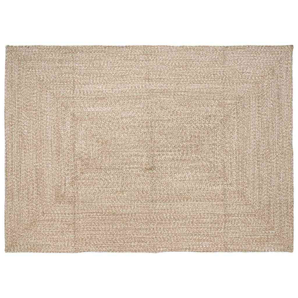 Jute Teppich Natur Weiß 200x290 cm
