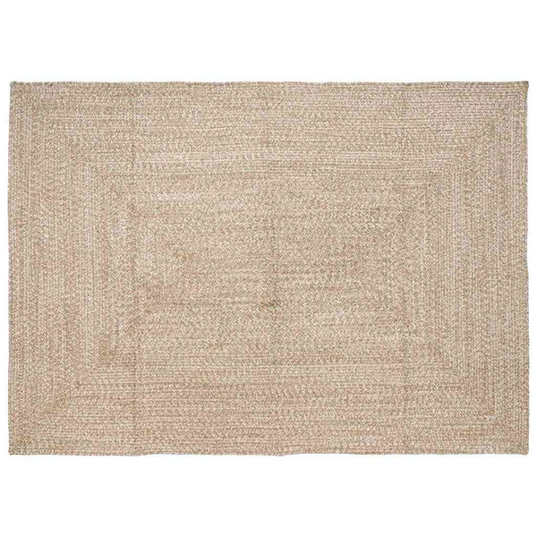 Jute Teppich Natur Weiß 200x290 cm