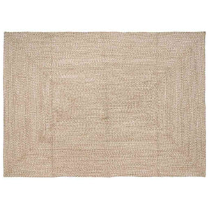 Jute Teppich Natur Weiß 240x340cm