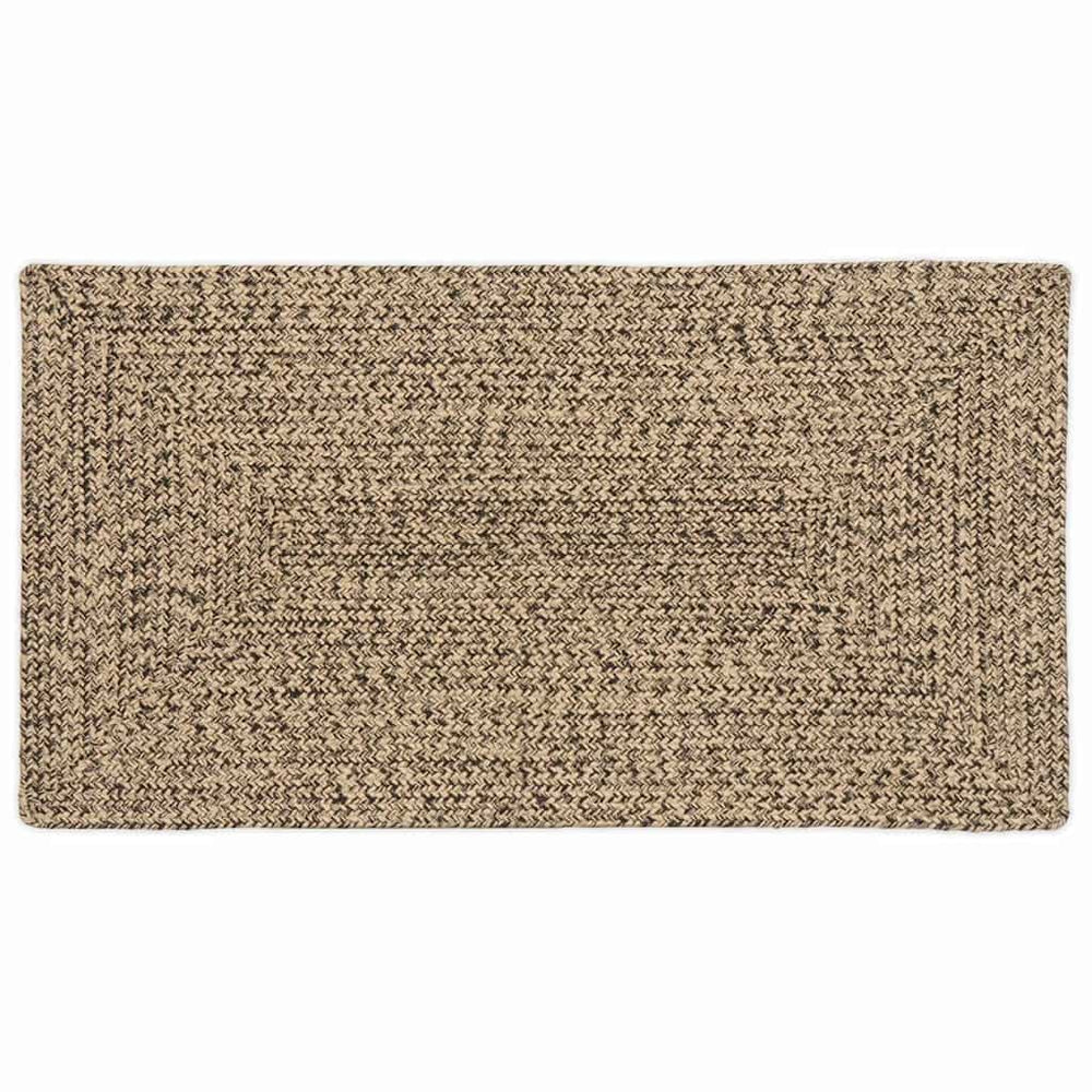 Jute Teppich Natur/Schwarz 60x110 cm