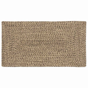 Jute Teppich Natur/Schwarz 60x110 cm