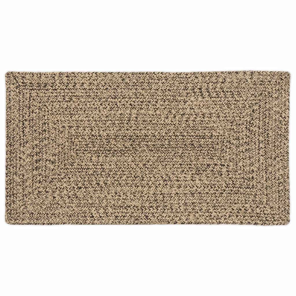 Jute Teppich Natur/Schwarz 60x110 cm