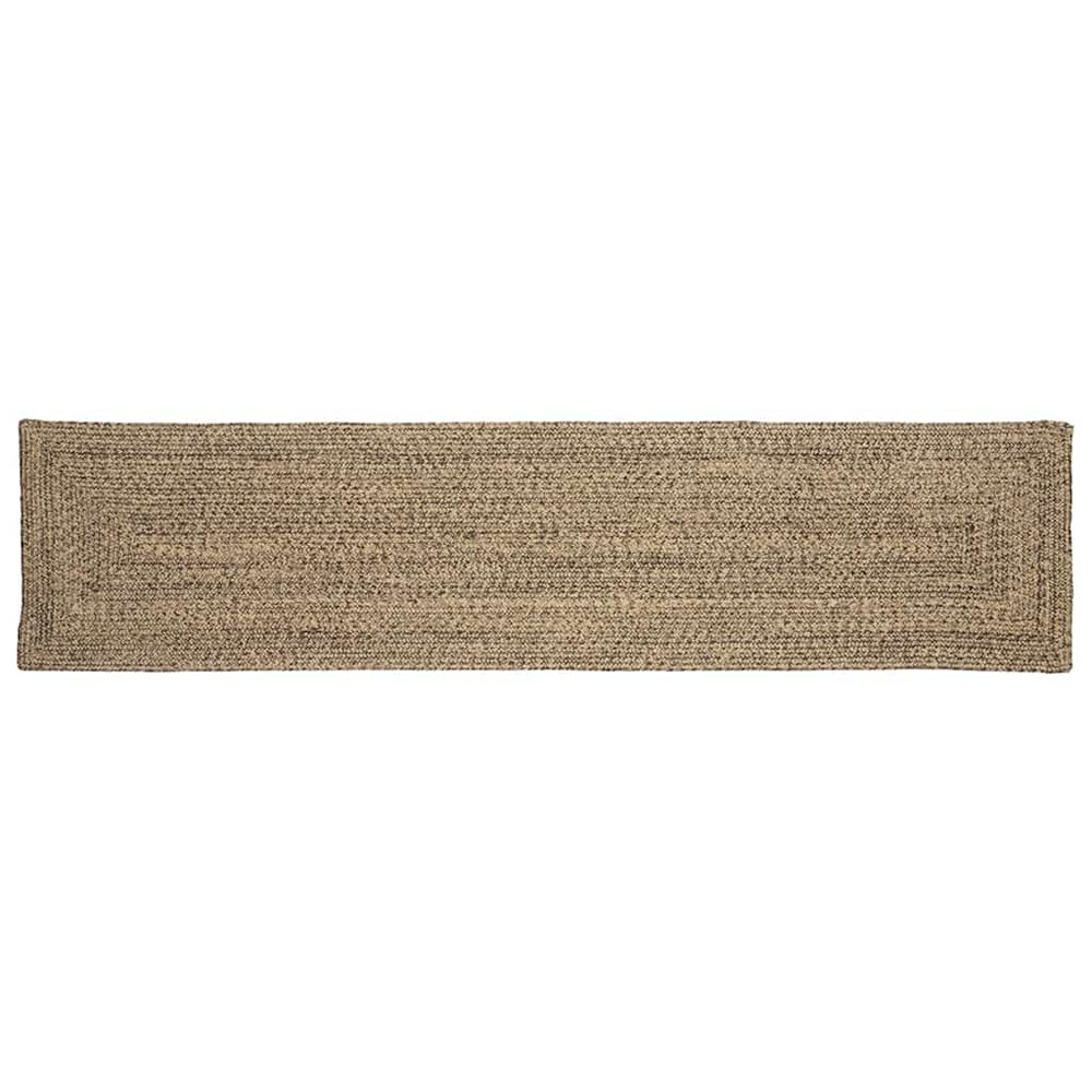 Jute Teppich Natur/Schwarz 60x200 cm