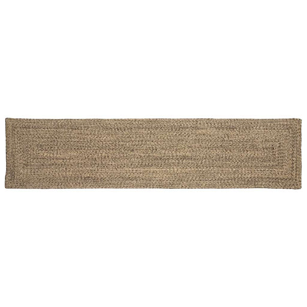 Jute Teppich Natur Schwarz 60x250 cm