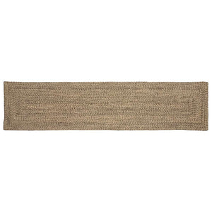 Jute Teppich Läufer Natur/Schwarz 60x300 cm