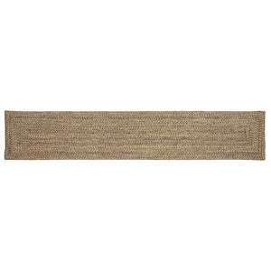 Jute Teppich Läufer Natur Schwarz 60x400 cm