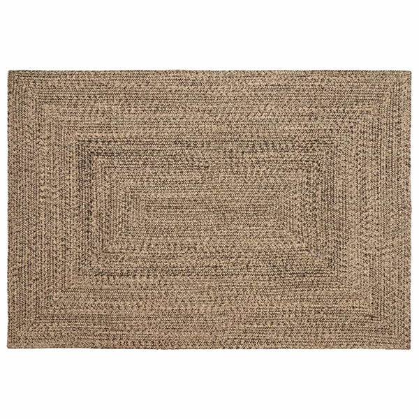 Jute Teppich Natur Schwarz 120x170 cm