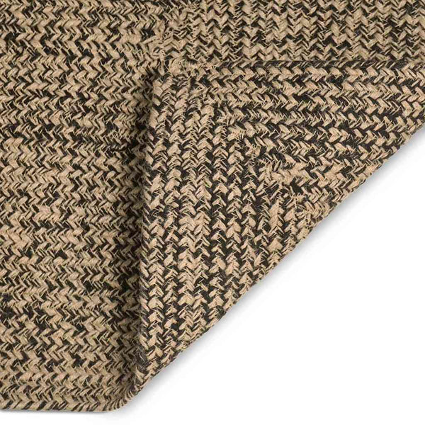 Jute Teppich Natur Schwarz 240x340 cm