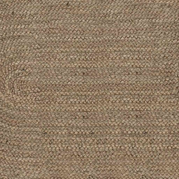 Ovaler Teppich Grau 205x305 cm Jute