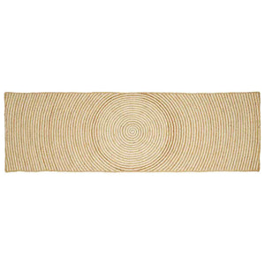 Jute Teppich Natur Weiß 60x300 cm