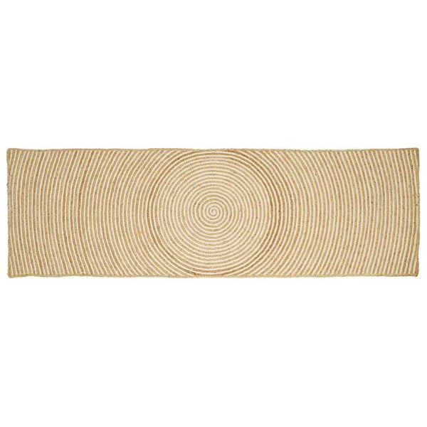 Jute Teppich Natur Weiß 60x300 cm