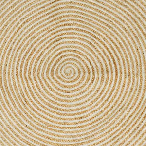 Jute Teppich Natur/Weiß 80x250 cm