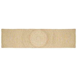 Jute Teppich Natur Weiß 80x400 cm