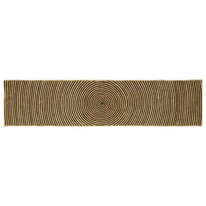 Jute Teppich Natur Schwarz 60x300 cm