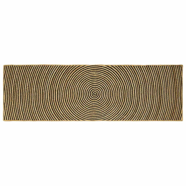 Jute Teppich Natur/Schwarz 80x250cm